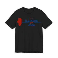 Illinois for AOC for President Campaign T-Shirt 2028