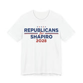 Republicans for Josh Shapiro for President Campaign T-Shirt 2028