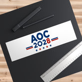 AOC 2028 Bumper Sticker — Political Campaign Sticker