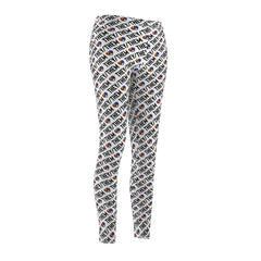 They/Them Pride Pattern Leggings | All-Over Print Pronoun Leggings