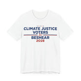 Climate Justice Voters for Beshear 2028 T-Shirt | Bella+Canvas 3001 Political Graphic Tee