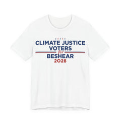 Climate Justice Voters for Beshear 2028 T-Shirt | Bella+Canvas 3001 Political Graphic Tee