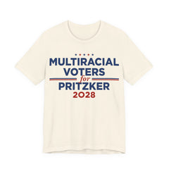 Multiracial Voters for J.B. Pritzker for President Campaign T-Shirt 2028