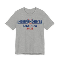 Independents for Josh Shapiro for President Campaign T-Shirt 2028