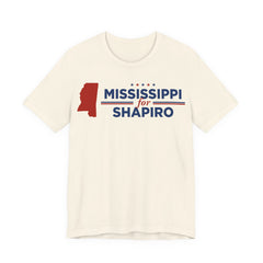 Mississippi for Josh Shapiro for President Campaign T-Shirt 2028
