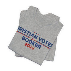 Christian Voters for Cory Booker for President Campaign T-Shirt 2028