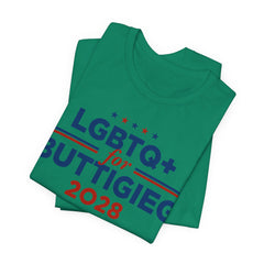 LGBTQ+ for Pete Buttigieg for President Campaign T-Shirt 2028