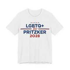 LGBTQ+ for J.B. Pritzker for President Campaign T-Shirt 2028