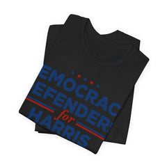 Democracy Defenders for Harris 2028 T-Shirt | Bella+Canvas 3001 Political Graphic Tee