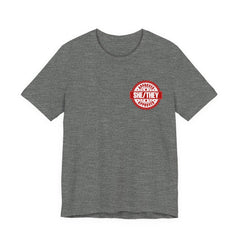 She/They Approved Stamp T-Shirt | Bella+Canvas 3001 Pronoun Graphic Tee