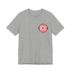 She/They Approved Stamp T-Shirt | Bella+Canvas 3001 Pronoun Graphic Tee