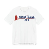 Rhode Island for AOC for President Campaign T-Shirt 2028