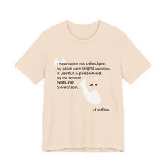 Charles Darwin Natural Selection Unisex Jersey Short Sleeve T-Shirt - Science Enthusiast