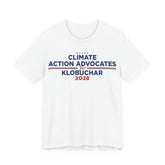 Climate Action Advocates for Klobuchar 2028 T-Shirt | Bella+Canvas 3001 Political Graphic Tee