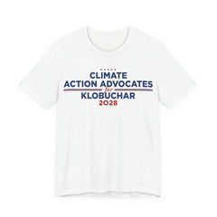 Climate Action Advocates for Klobuchar 2028 T-Shirt | Bella+Canvas 3001 Political Graphic Tee