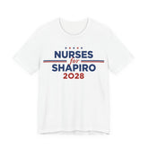 Nurses for Josh Shapiro for President Campaign T-Shirt 2028