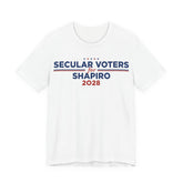 Secular Voters for Josh Shapiro for President Campaign T-Shirt 2028