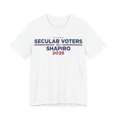 Secular Voters for Josh Shapiro for President Campaign T-Shirt 2028