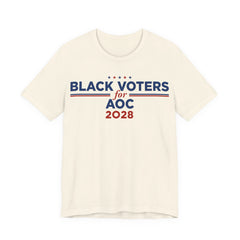 Black Voters for AOC Campaign T-Shirt for President 2028