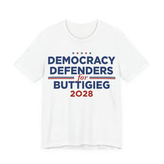 Democracy Defenders for Buttigieg 2028 T-Shirt | Bella+Canvas 3001 Political Graphic Tee