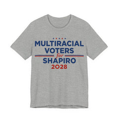 Multiracial Voters for Josh Shapiro for President Campaign T-Shirt 2028