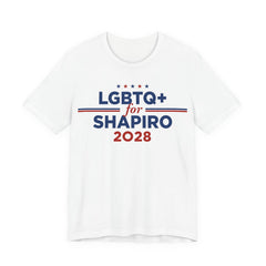 LGBTQ+ for Josh Shapiro for President Campaign T-Shirt 2028