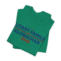Military Families for Amy Klobuchar for President Campaign T-Shirt 2028