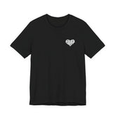 She/Her Heart Pronoun T-Shirt – Minimalist Chest Graphic Tee
