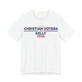 Christian Voters for Mark Kelly for President Campaign T-Shirt 2028