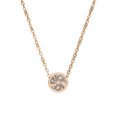 FUCK ICE Mini Circle Necklace — Engraved Disk Pendant