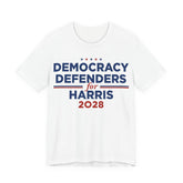 Democracy Defenders for Harris 2028 T-Shirt | Bella+Canvas 3001 Political Graphic Tee