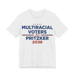 Multiracial Voters for J.B. Pritzker for President Campaign T-Shirt 2028