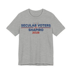 Secular Voters for Josh Shapiro for President Campaign T-Shirt 2028