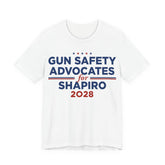 Gun Safety Advocates for Josh Shapiro for President Campaign T-Shirt 2028