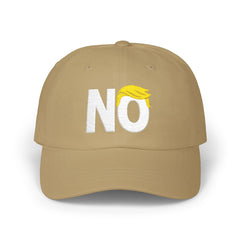 NO Embroidered Classic Dad Cap — Funny Anti-Trump Political Statement Baseball Cap