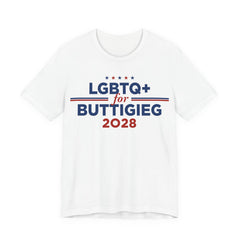 LGBTQ+ for Pete Buttigieg for President Campaign T-Shirt 2028