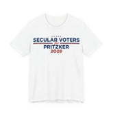 Secular Voters for J.B. Pritzker for President Campaign T-Shirt 2028