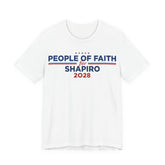 People of Faith for Josh Shapiro for President Campaign T-Shirt 2028