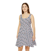 They/Them Pride Pattern Skater Dress | All-Over Print Pronoun Dress