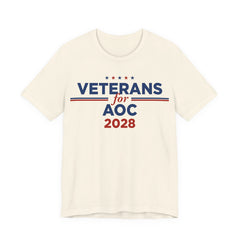 Veterans for AOC for President Campaign T-Shirt 2028