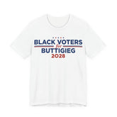 Black Voters for Pete Buttigieg Campaign T-Shirt for President 2028