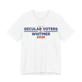 Secular Voters for Gretchen Whitmer for President Campaign T-Shirt 2028