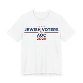 Jewish Voters for AOC for President Campaign T-Shirt 2028