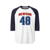 Team Gavin Newsom - 48th President Vintage Varsity Baseball T-Shirt