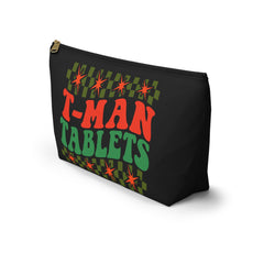 T-Man Tablets Testosterone Storage Bag with T-Bottom - FTM Transition Medication Pouch - Gender Affirming Transgender Gift - Travel or Pride Parade Meds Pouch