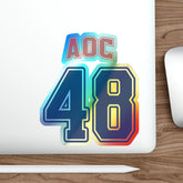 Holographic Team AOC for 48th President Sticker