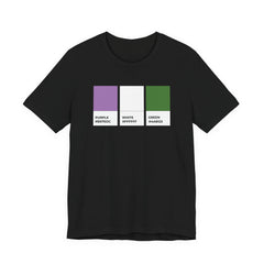 Funny Genderqueer Pride Flag Pantone Colors Unisex Jersey Short Sleeve T-Shirt