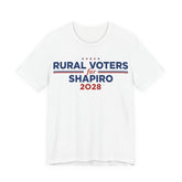 Rural Voters for Josh Shapiro for President Campaign T-Shirt 2028
