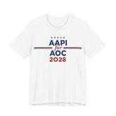AAPI Asian American and Pacific Islander for AOC Campaign T-Shirt for President 2028