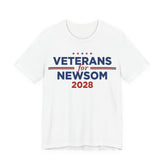 Veterans for Gavin Newsom for President Campaign T-Shirt 2028